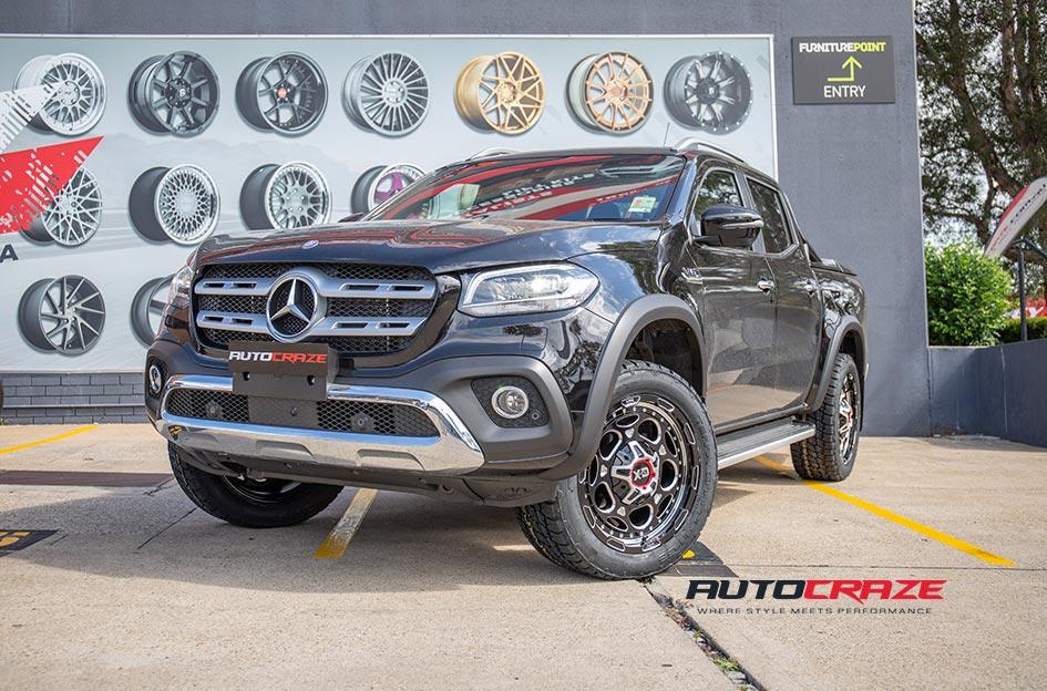 MERCEDES X CLASS XD837 DEMODOG GLOSS BLACK MILLED